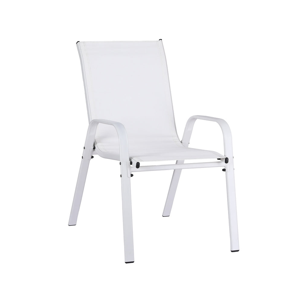 Gardeon Outdoor Chairs | 6PCS | Stackable Patio Dining Chairs | White