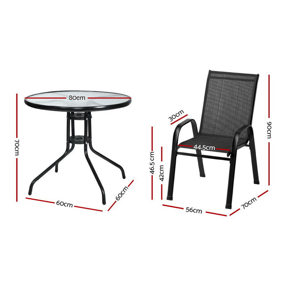 Outdoor Dining Set | Table & Chairs | Patio Garden Bistro Furniture