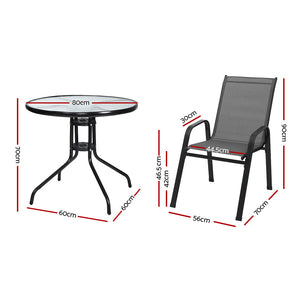 Gardeon Outdoor Dining Set | Table & Chairs | Patio Garden Bistro Furniture