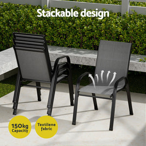 Gardeon Outdoor Dining Set | Table & Chairs | Patio Garden Bistro Furniture