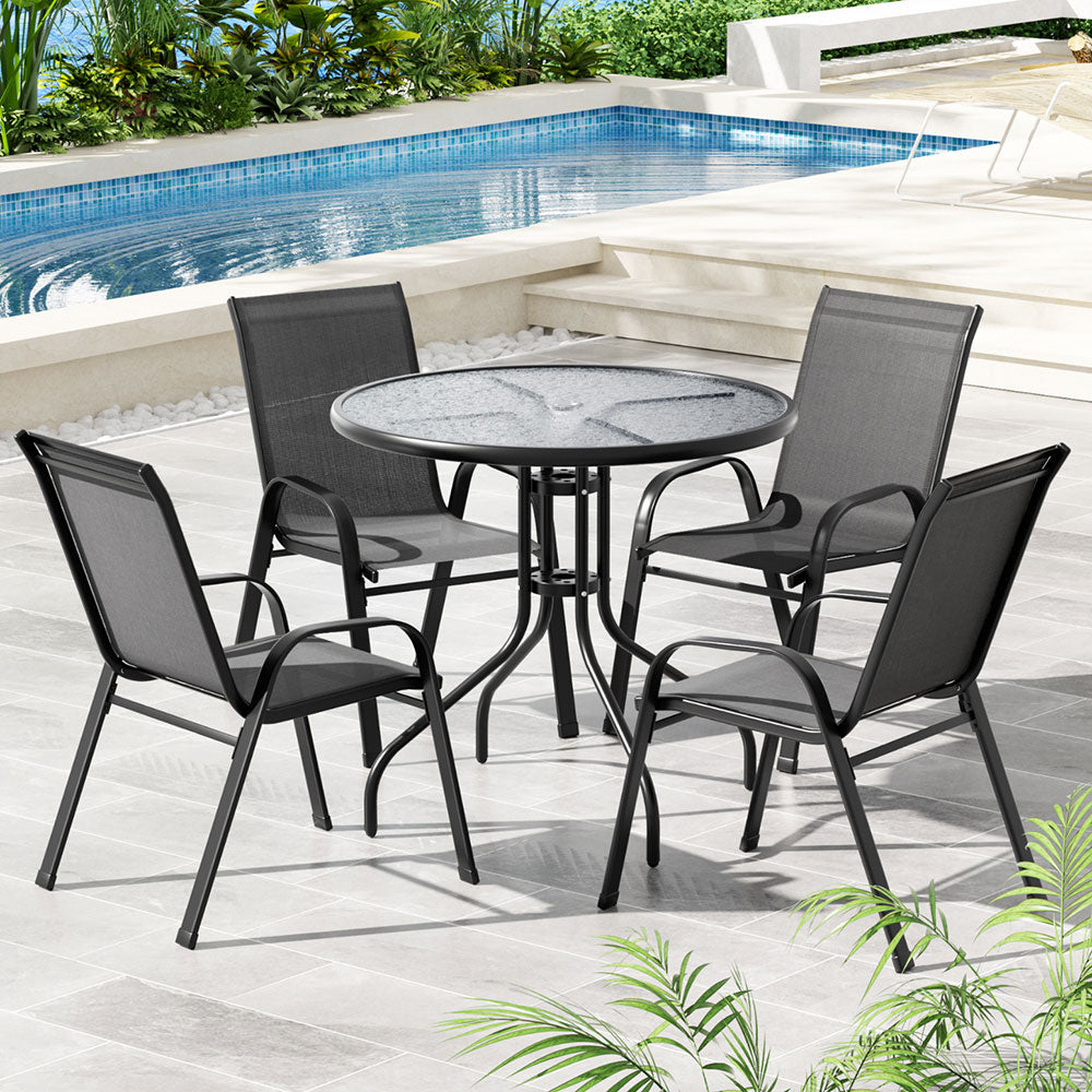 Gardeon Outdoor Dining Set | Table & Chairs | Patio Garden Bistro Furniture