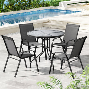 Gardeon Outdoor Dining Set | Table & Chairs | Patio Garden Bistro Furniture