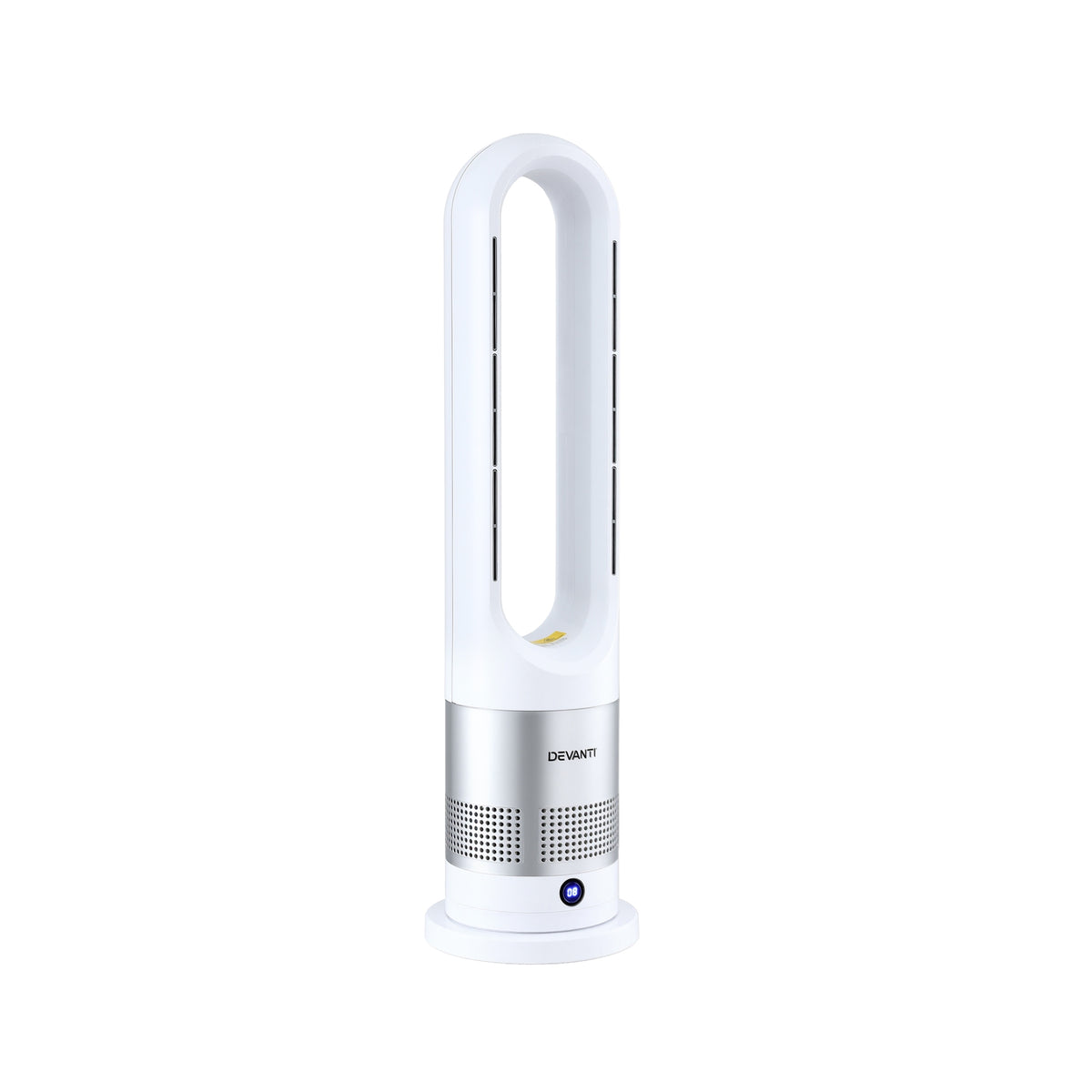 Bladeless Tower Fan Heater | 2-in-1 Cooling & Heating | Oscillating | White