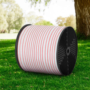 Electric Fence Tape 400m | Polywire Polytape | Red & White Outdoor Farm Fencing