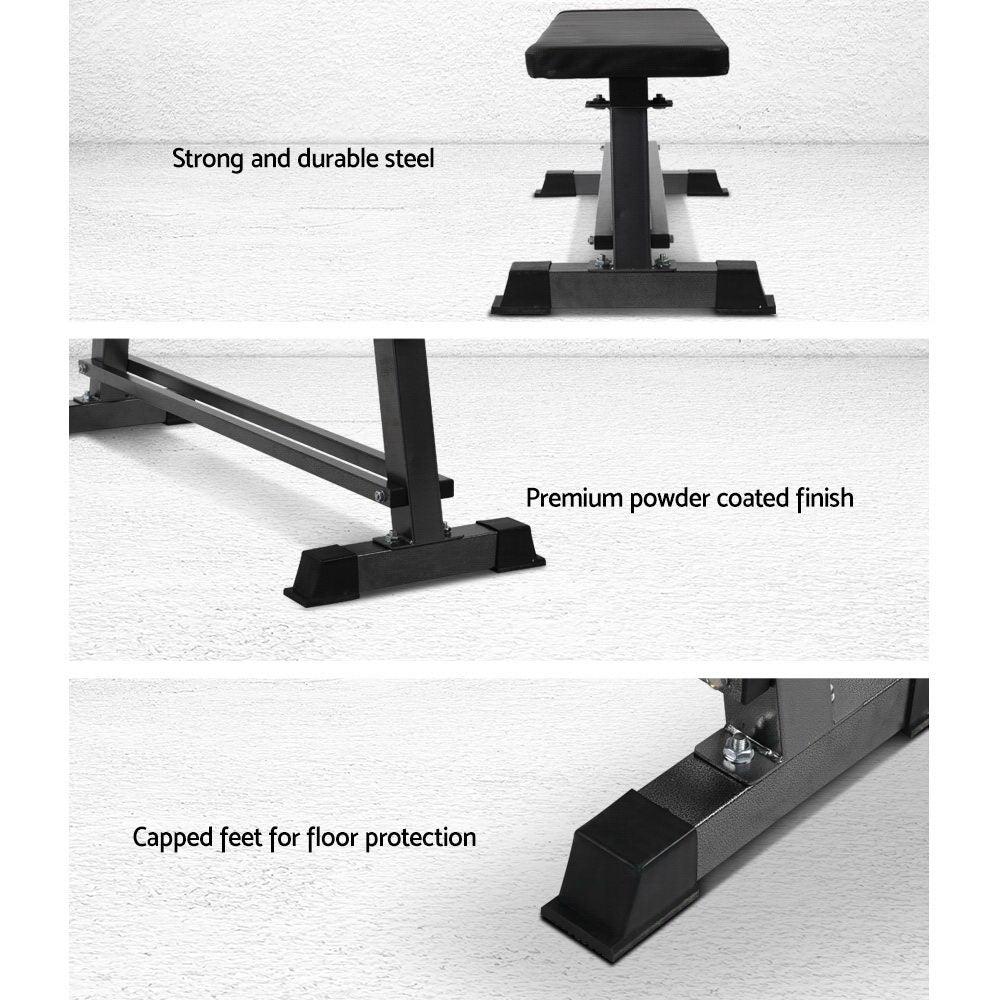 Everfit Weight Bench | Flat Bench Press | Home Gym Equipment | 300kg Capacity