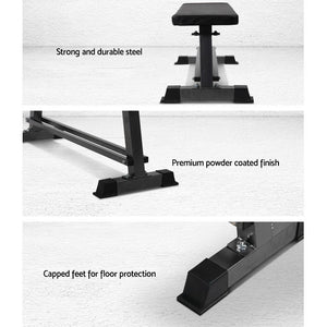 Everfit Weight Bench | Flat Bench Press | Home Gym Equipment | 300kg Capacity