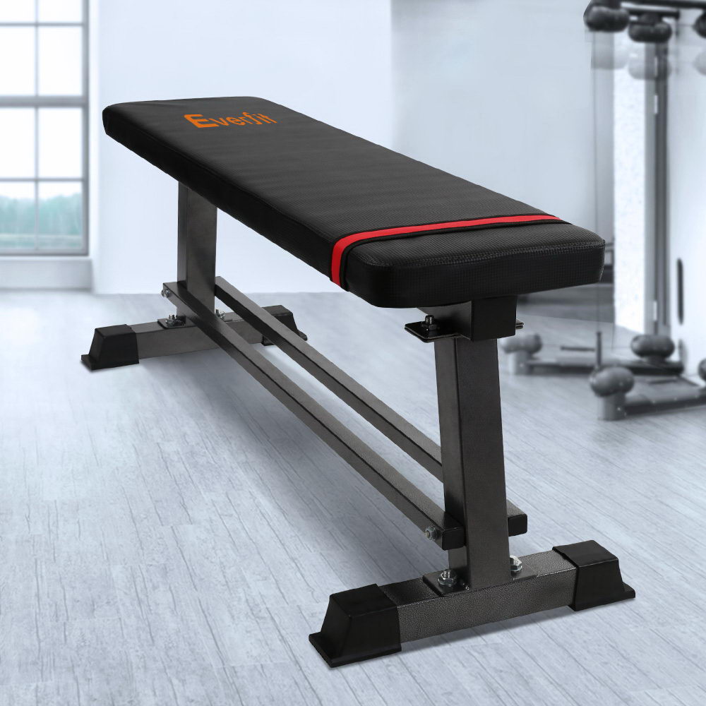 Everfit Weight Bench | Flat Bench Press | Home Gym Equipment | 300kg Capacity