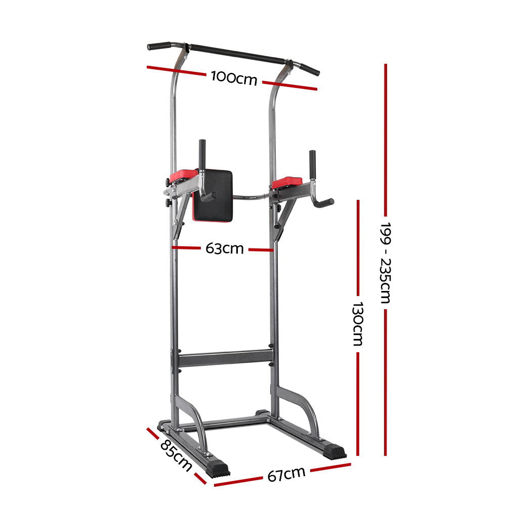 Everfit Weight Bench | Chin Up Tower | Bench Press | Home Gym Workout | 200kg Capacity