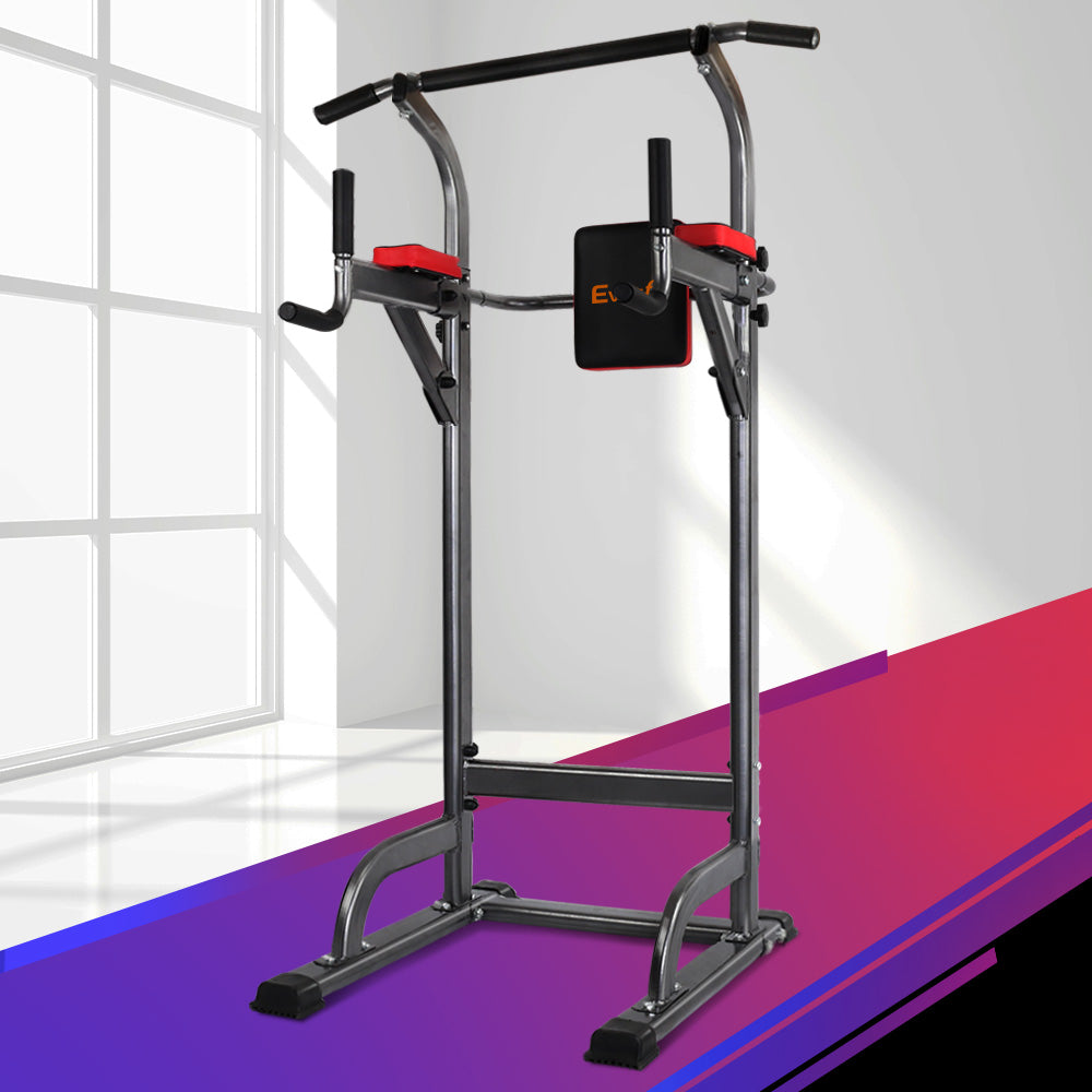 Everfit Weight Bench | Chin Up Tower | Bench Press | Home Gym Workout | 200kg Capacity