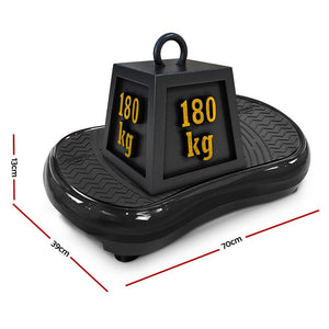 Everfit Vibration Machine Platform | Vibrator Resistance Rope | Home Fitness | Black