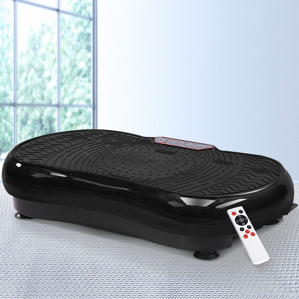 Everfit Vibration Machine Platform | Vibrator Resistance Rope | Home Fitness | Black