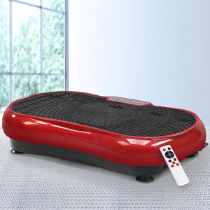 Everfit Vibration Machine Platform | Resistance Rope | Home Fitness | Dark Red