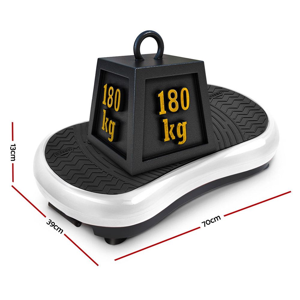 Everfit Vibration Machine Platform | Vibrator Resistance Rope | Home Fitness | White