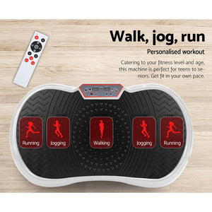 Everfit Vibration Machine Platform | Vibrator Resistance Rope | Home Fitness | White