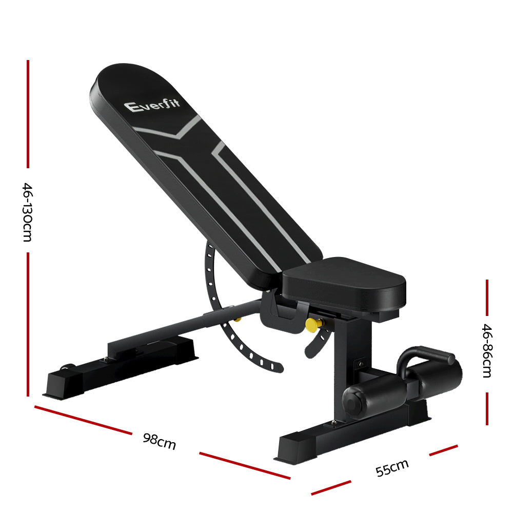 Everfit Weight Bench | Adjustable FID Bench | Home Gym Equipment | 450kg Capacity