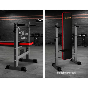 Everfit Weight Bench | Squat Rack Bench Press | Home Gym Equipment | 200kg