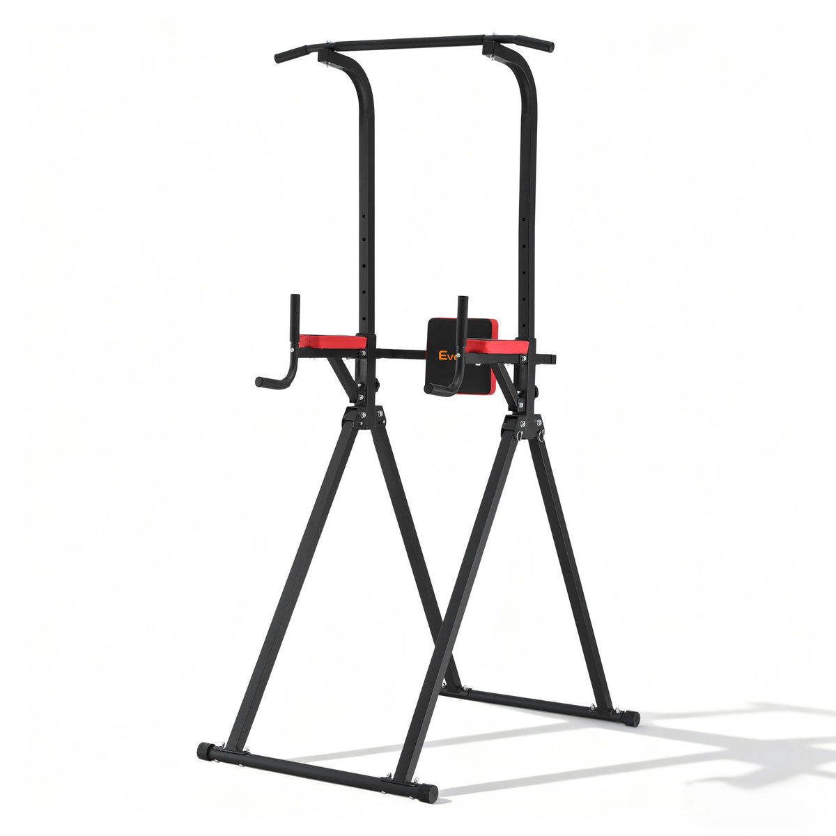 Chin Up Tower | Pull Up & Dip Station | Folding Home Gym | Black