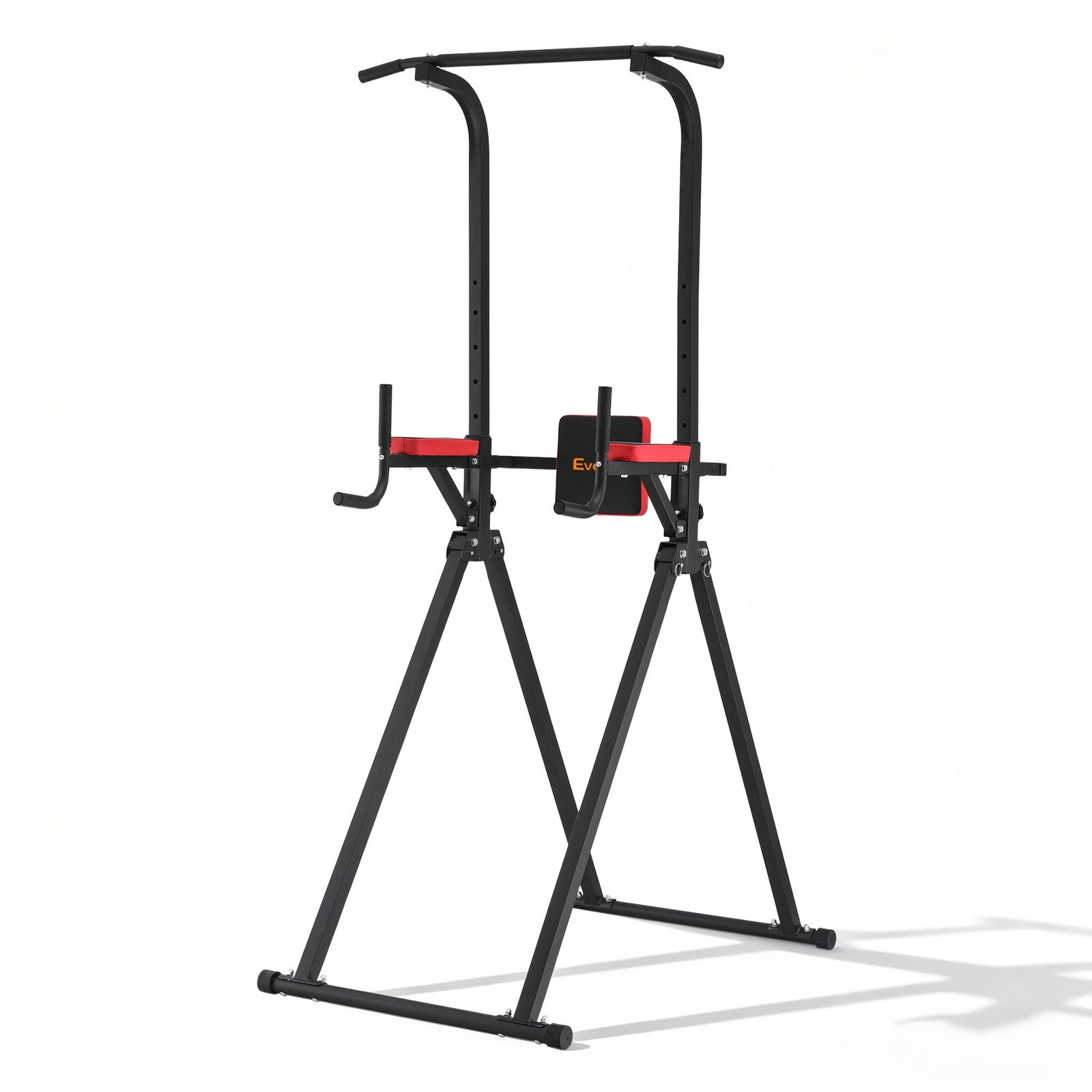 Chin Up Tower | Pull Up & Dip Station | Folding Home Gym | Black