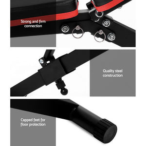 Everfit Weight Bench | Adjustable FID Bench Press | Home Gym | 150kg Capacity