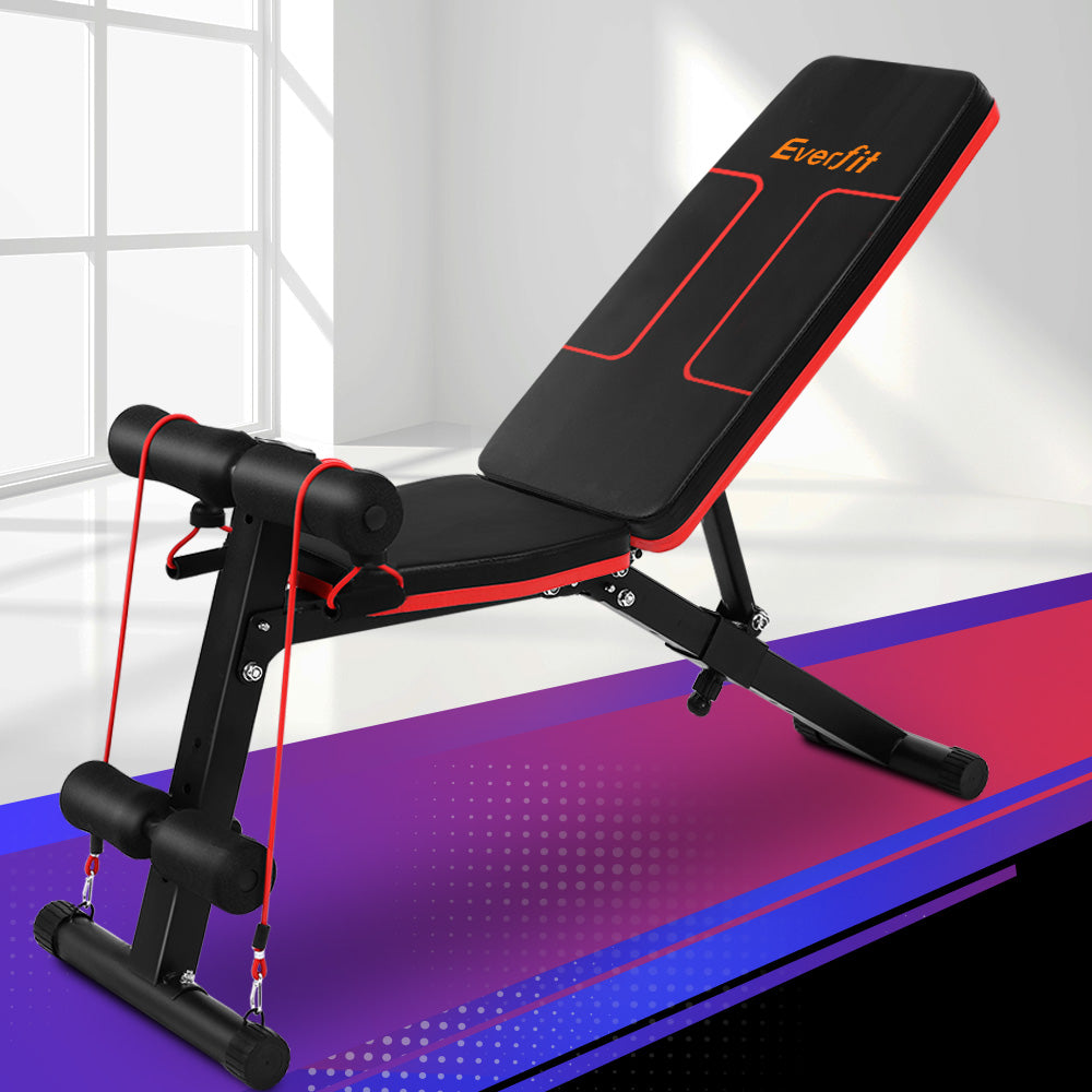 Everfit Weight Bench | Adjustable FID Bench Press | Home Gym | 150kg Capacity