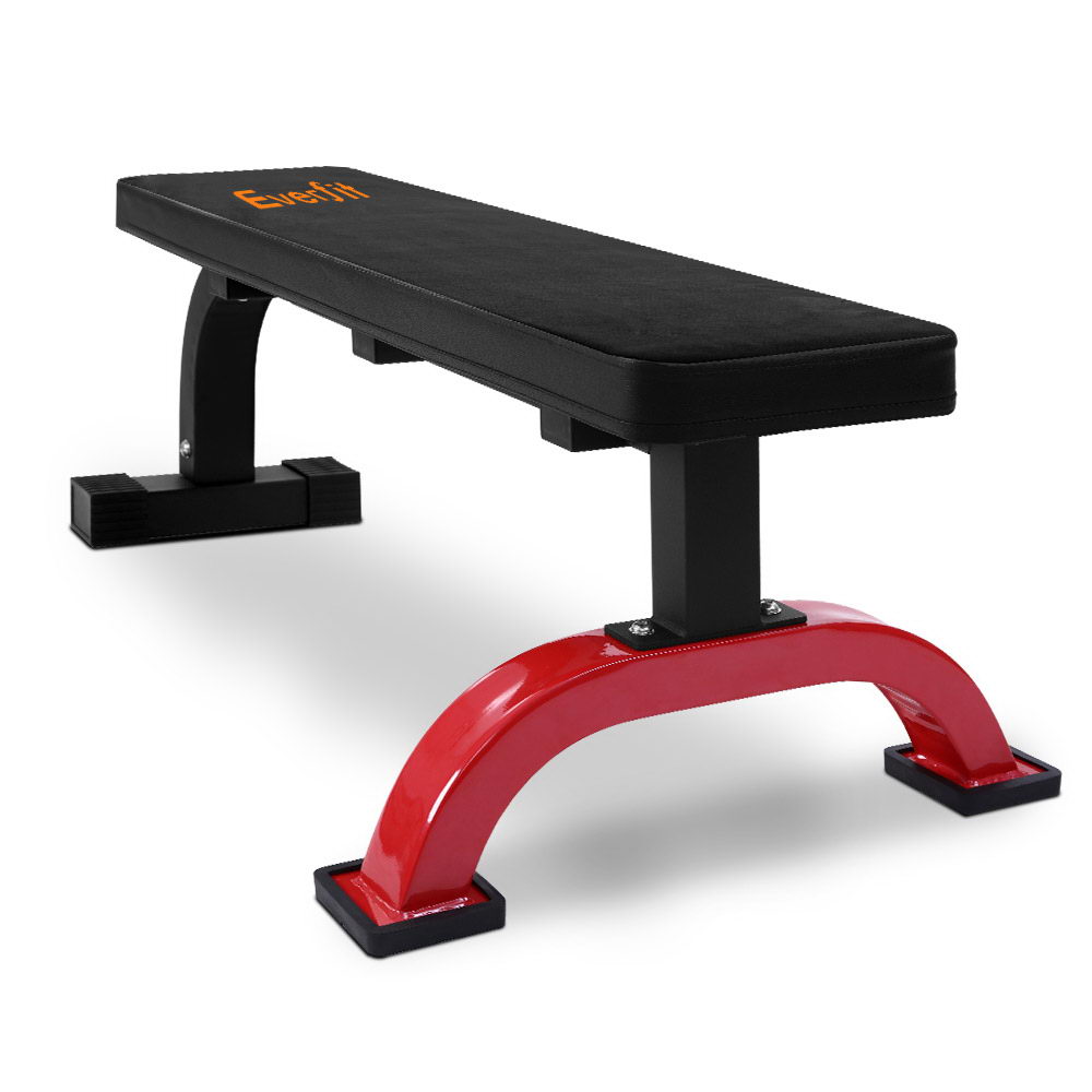 Everfit Weight Bench | Flat Bench Press | Home Gym Fitness | 300KG Capacity
