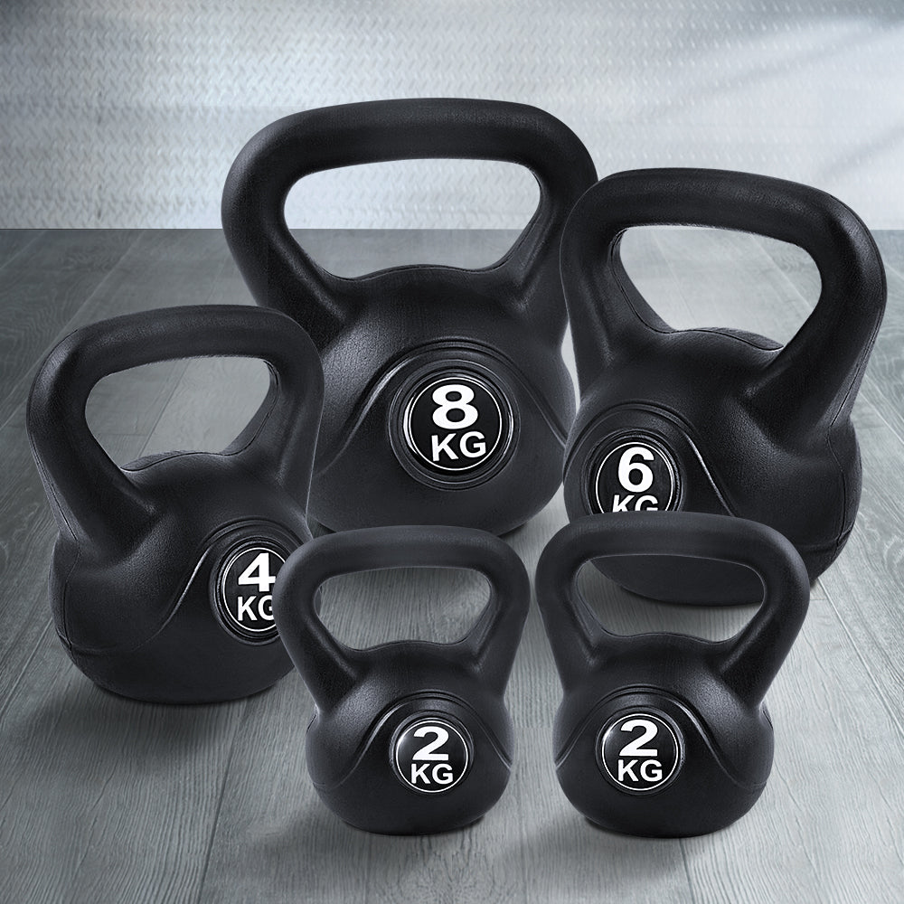 Everfit 22kg Kettlebell Set | Weight Lifting | Kettlebells | Bench | Dumbbells | Gym | Home