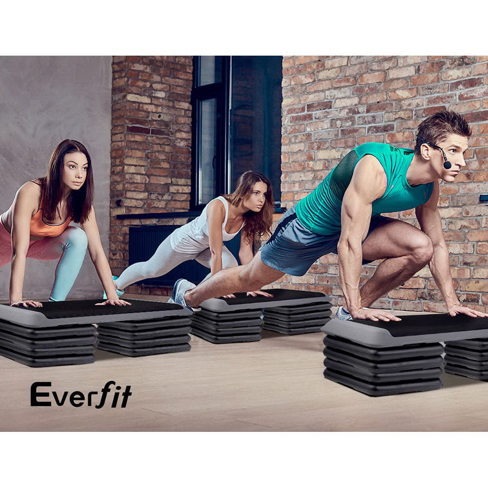 Everfit 4X Aerobic Step Riser | Exercise Stepper Block | Gym | Home Fitness