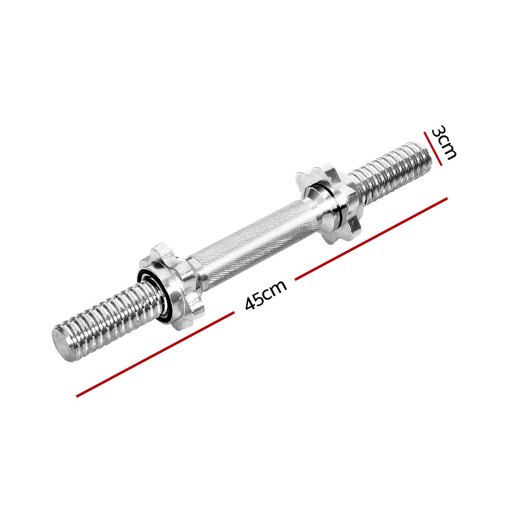 Everfit 45cm Dumbbell Bar | Gym Home Exercise | 150kg Capacity