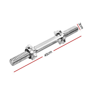 Everfit 45cm Dumbbell Bar | Gym Home Exercise | 150kg Capacity