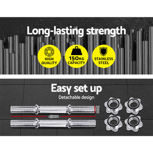 Everfit 45cm Dumbbell Bar | Gym Home Exercise | 150kg Capacity