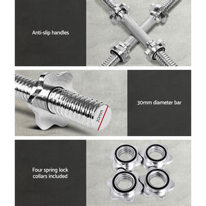 Everfit 45cm Dumbbell Bar | Gym Home Exercise | 150kg Capacity