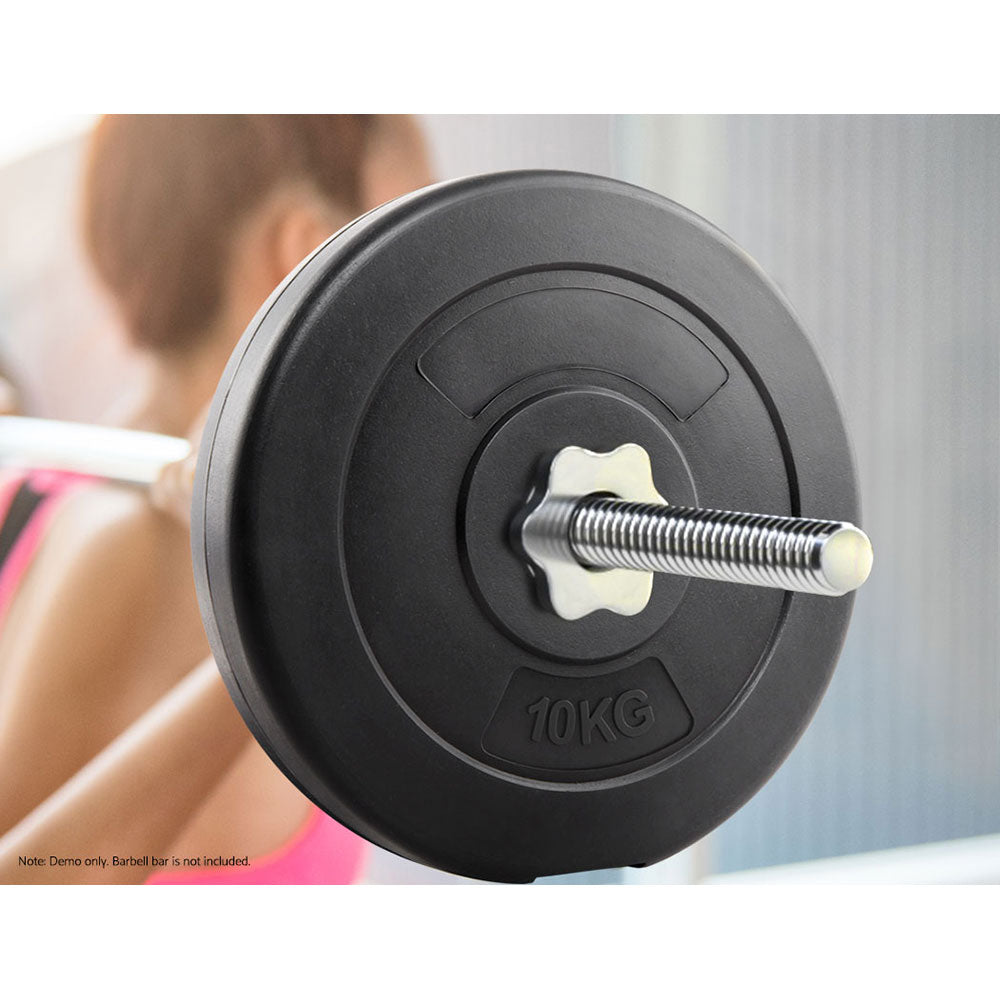 Everfit Weight Plates Standard | 2X 10kg Barbell Plate | Weight Lifting