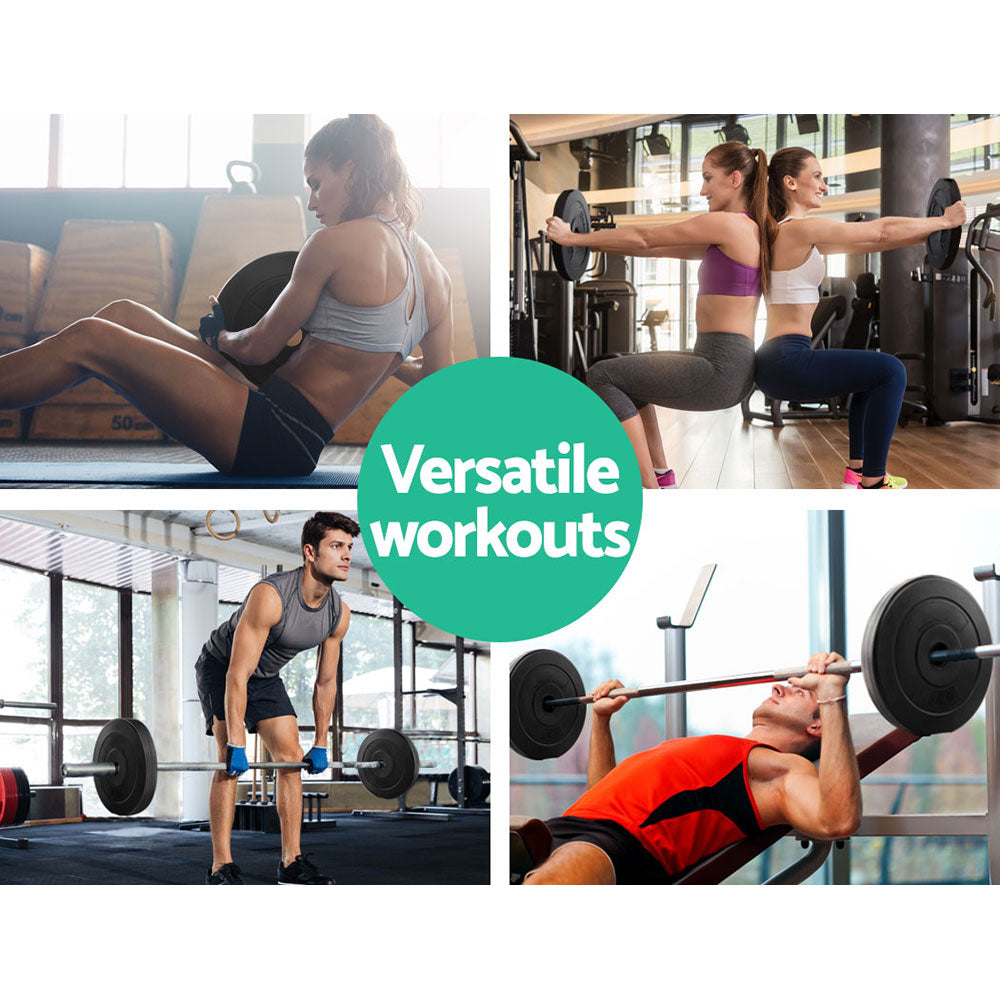 Everfit Weight Plates Standard | 2X 10kg Barbell Plate | Weight Lifting