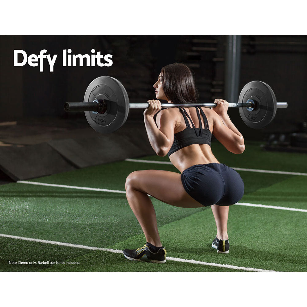 Everfit Weight Plates Standard | 2X 10kg Barbell Plate | Weight Lifting