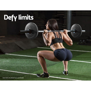 Everfit Weight Plates Standard | 2X 10kg Barbell Plate | Weight Lifting