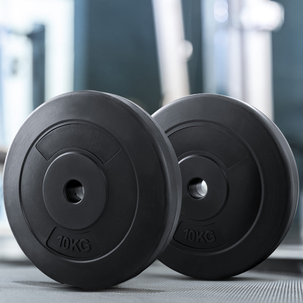 Everfit Weight Plates Standard | 2X 10kg Barbell Plate | Weight Lifting