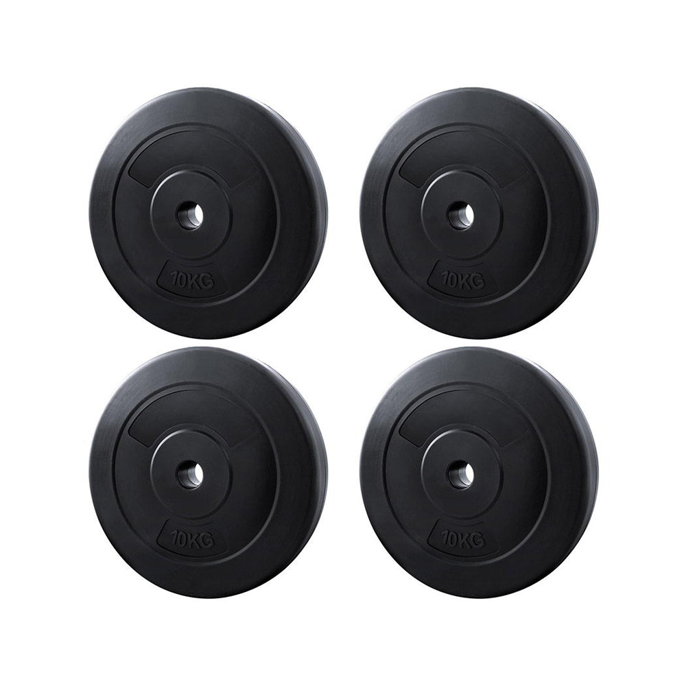 Everfit 40kg Barbell Weight Plates | Standard | Home Gym Press Fitness Exercise