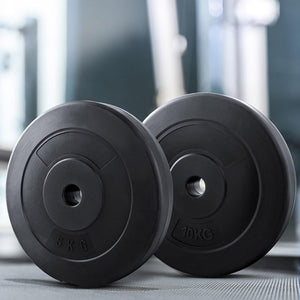 Everfit 50kg Barbell Weight Plates | Standard | Home Gym | Press Fitness Exercise