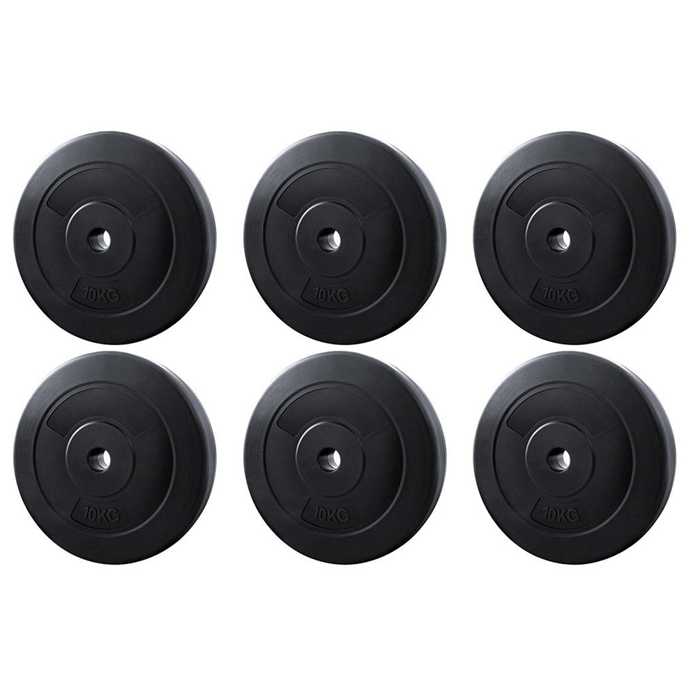 Everfit 60kg Barbell Weight Plates | Standard | Home Gym Press Fitness Exercise