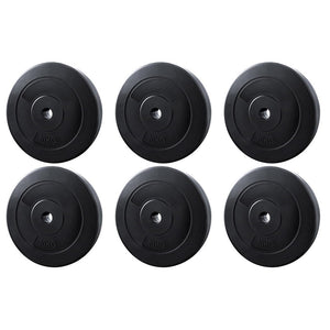 Everfit 60kg Barbell Weight Plates | Standard | Home Gym Press Fitness Exercise