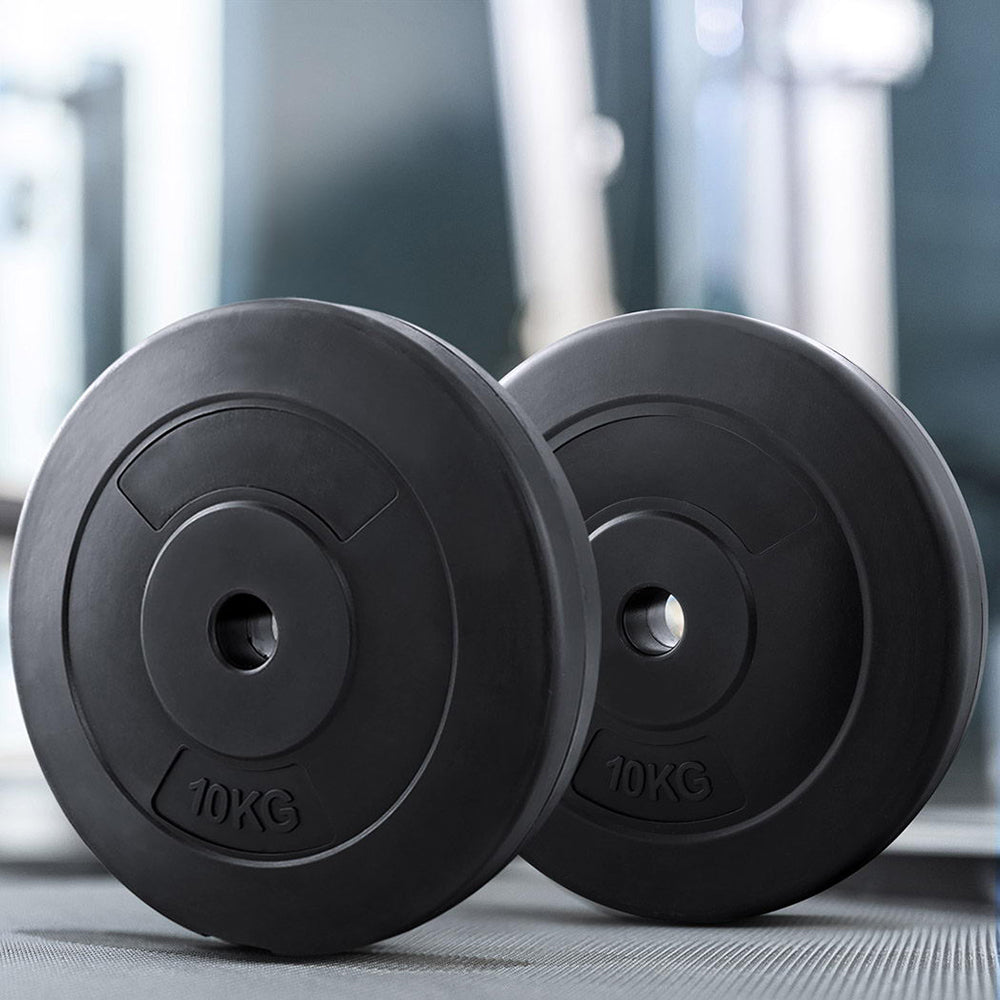 Everfit 80kg Barbell Weight Plates | Standard | Home Gym Press Fitness Exercise