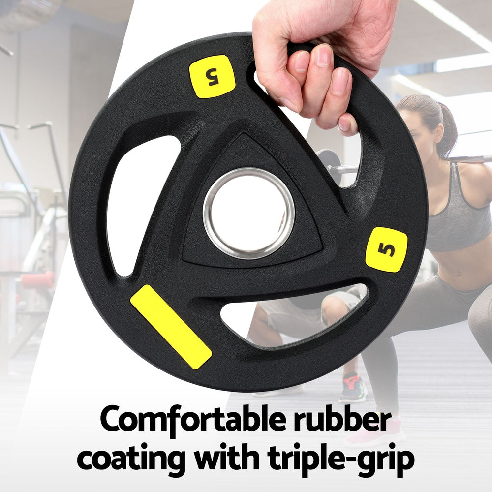 Everfit Weight Plates | Standard 5kgx2 | Dumbbells | Barbells Plate | Weight Lifting | Home