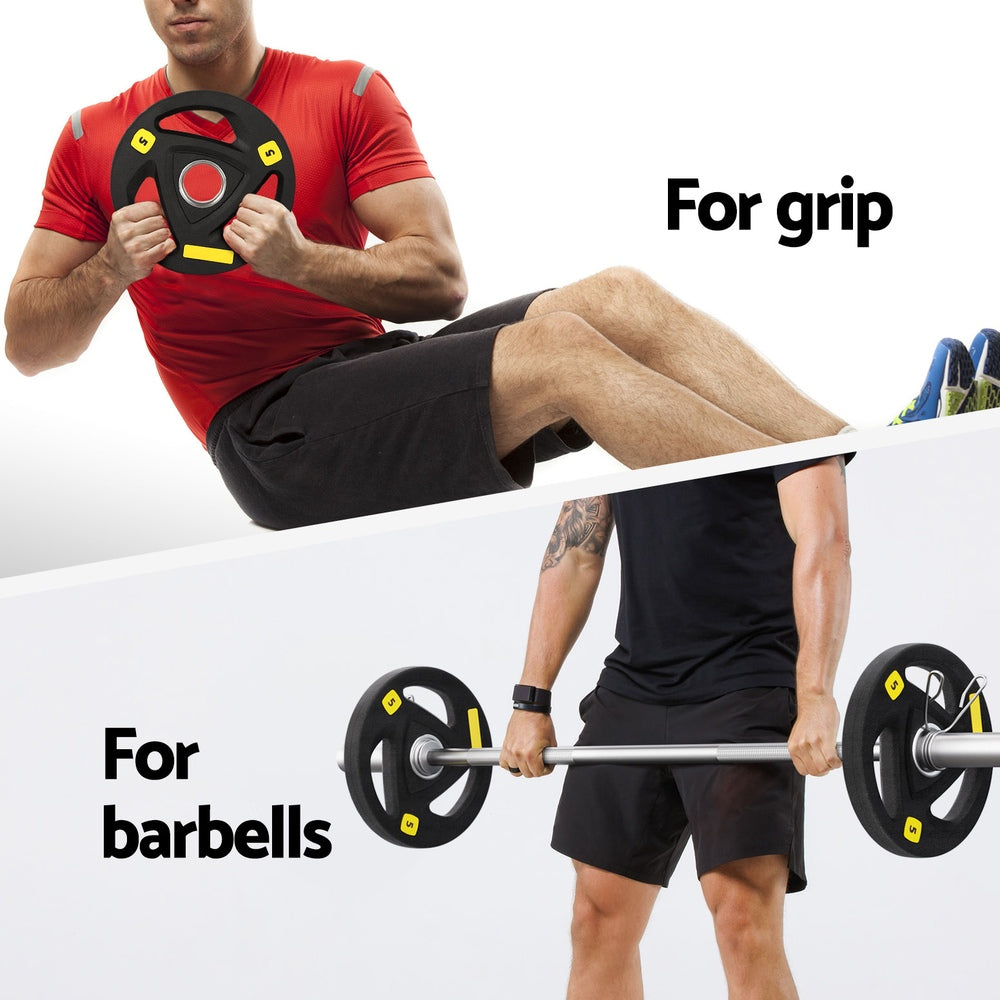 Everfit Weight Plates | Standard 5kgx2 | Dumbbells | Barbells Plate | Weight Lifting | Home