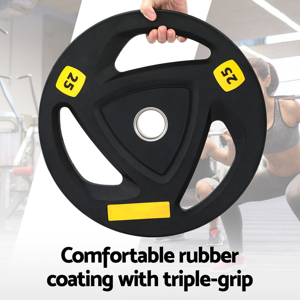 Everfit Weight Plates | Standard 25kgx2 | Dumbbells | Barbells Plate | Weight Lifting | Home Gym