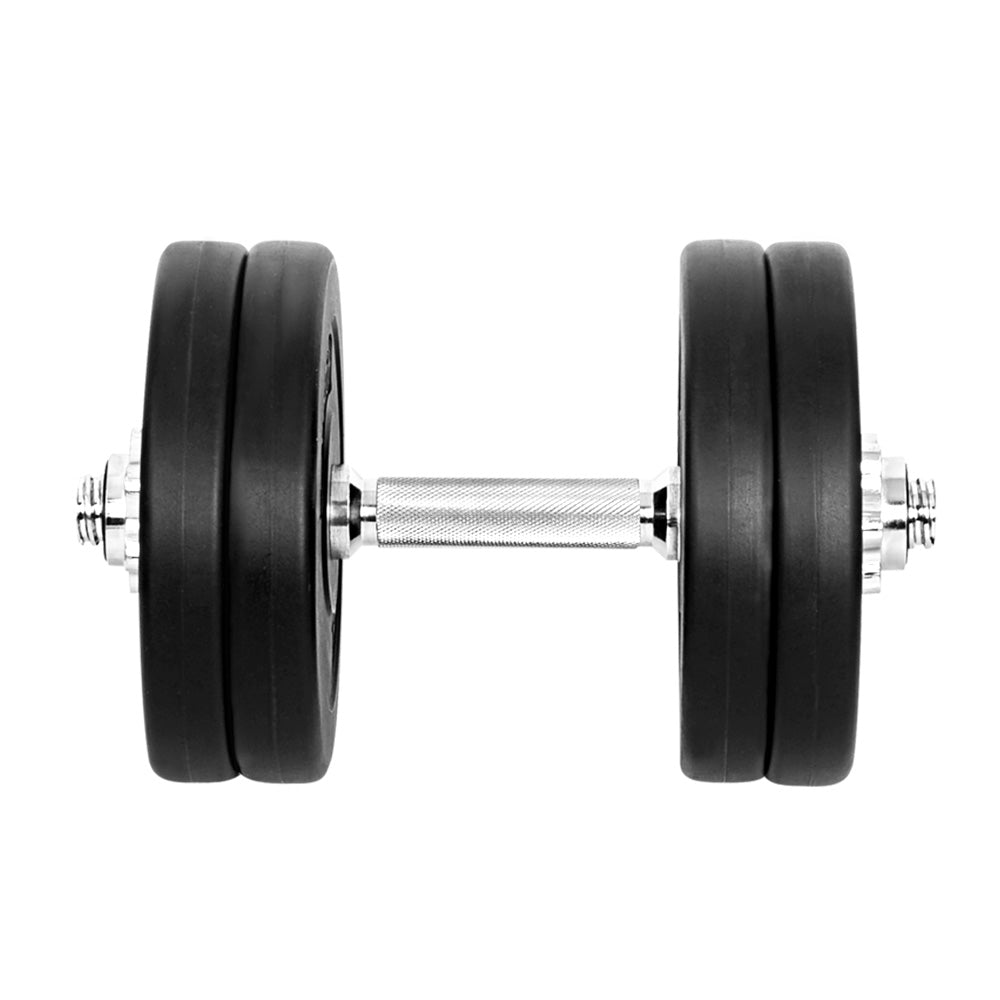 Everfit 25kg Dumbbell Set | Weight Plates | Dumbbells | Lifting Bench