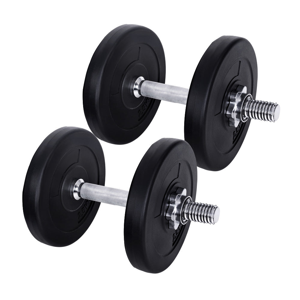 Everfit 15kg Dumbbell Set | Weight Plates | Dumbbells | Lifting Bench