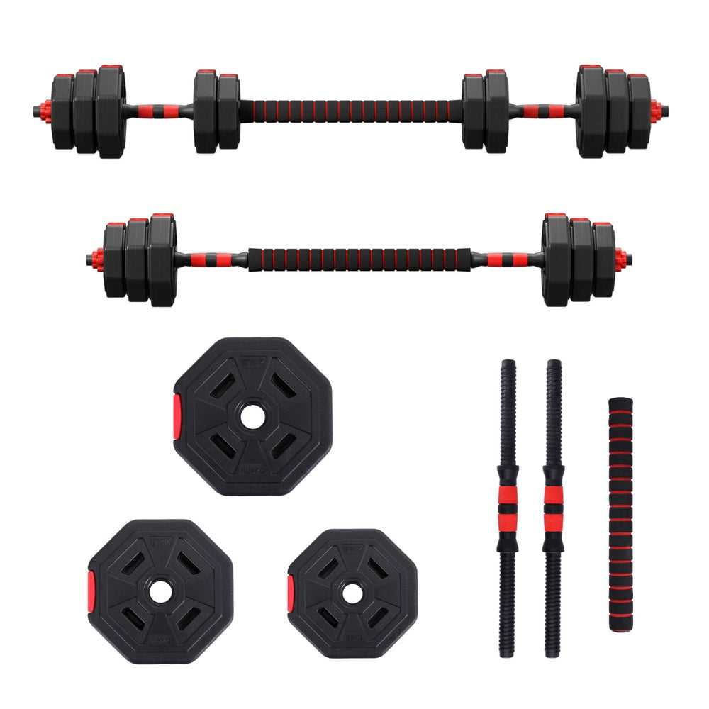 Everfit Dumbbell Barbell Set | 20kg | Adjustable | Weight Plates