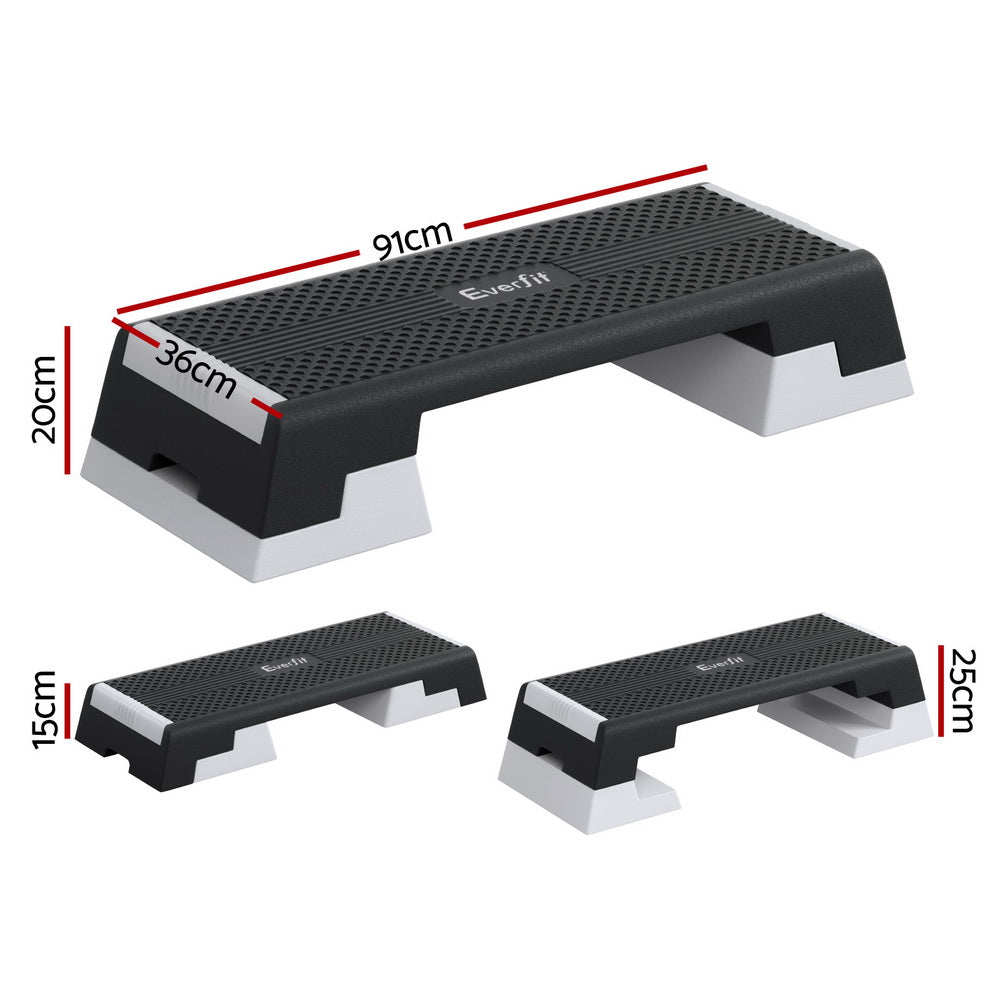 Everfit Aerobic Stepper | 3 Level Adjustable | Home Workouts