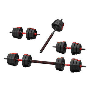 Everfit Dumbbell Barbell Set | 40kg | Adjustable | Weight Plates