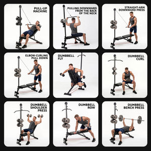 Everfit Adjustable Weight Bench Foldable Multi-Function Weight Bench